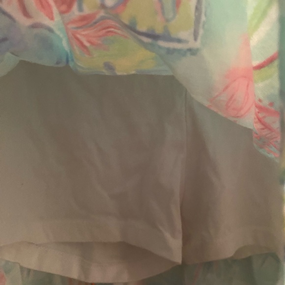 The Children's Place Girls Tropical Aqua Floral Shorts - Picture 2 of 2